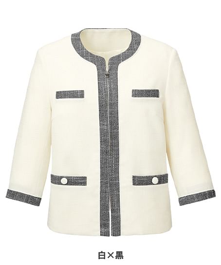 【MARY QUANT】全3色・ジャケット（七分袖・ストレッチ・ホームウォッシャブル）
