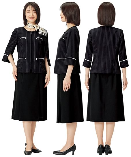 【MARY QUANT】ジャケット（七分袖・ストレッチ・ホームウォッシャブル）