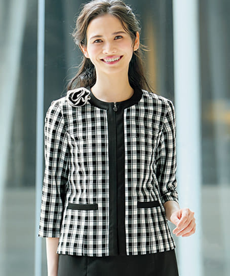 【MARY QUANT】全1色・サマージャケット（ストレッチ・グリーン購入法適合・ホームウォッシャブル）