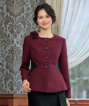 事務服・会社制服の通販の【ユニデポ 事務服】【MARY QUANT】全２色・ジャケット（ストレッチ・ウォッシャブル）