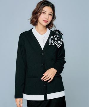【MARY QUANT】カーディガン（全1色・防シワ・ホームウォッシャブル）