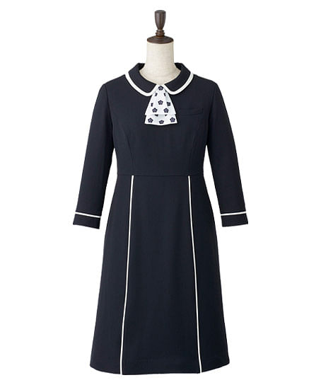 【MARY QUANT】全1色・ワンピース（七分袖・ストレッチ）