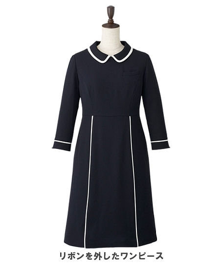 【MARY QUANT】全1色・ワンピース（七分袖・ストレッチ）