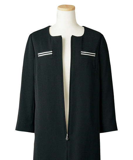 【MARY QUANT】全1色・ワンピース（八分袖・ストレッチ）