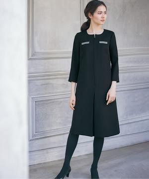 【MARY QUANT】全1色・ワンピース（八分袖・ストレッチ）