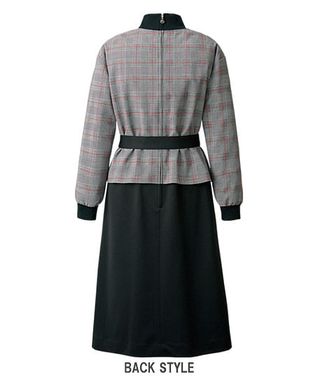 【MARY QUANT】全1色・ワンピース（九分袖・ニット・防シワ・吸汗速乾・抗ウイルス・抗菌防臭）