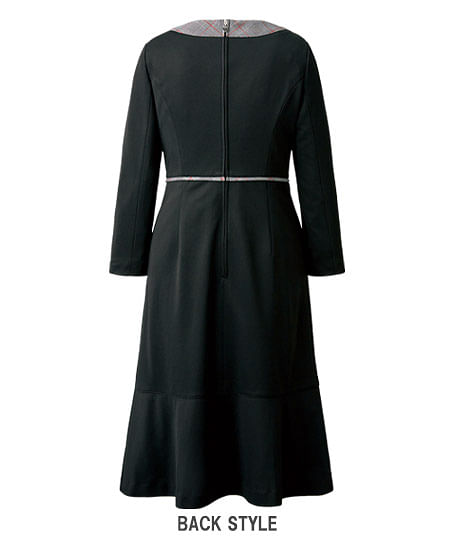 【MARY QUANT】全1色・ワンピース（八分袖・ニット・防シワ・吸汗速乾・抗ウイルス・抗菌防臭）