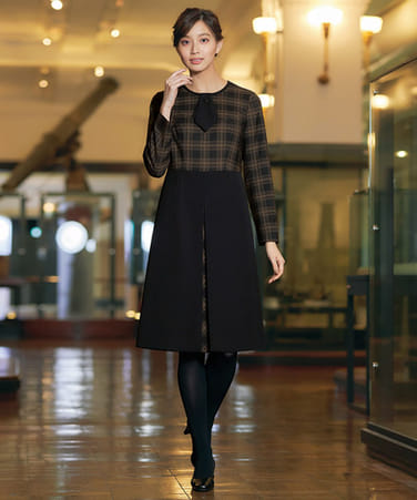MARY QUANT】ワンピース（帯電防止・ストレッチ） M53272 | 事務服 