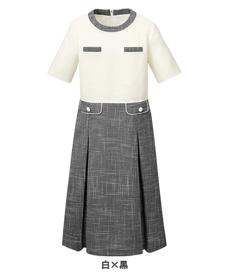 【MARY QUANT】全3色・ワンピース（七分袖・ストレッチ・ホームウォッシャブル）