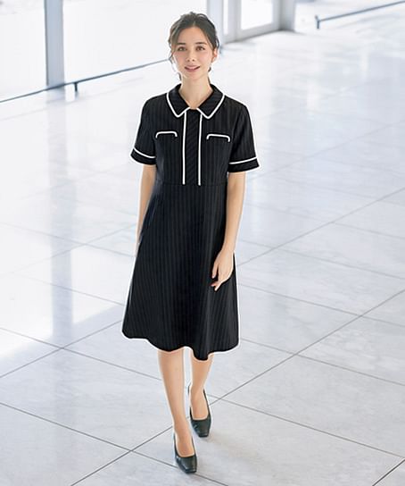【MARY QUANT】ワンピース（半袖・ストレッチ・ホームウォッシャブル）