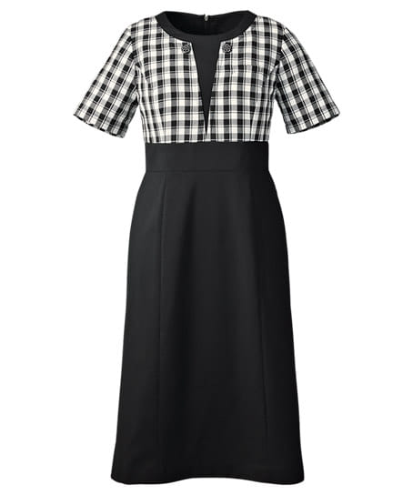 【MARY QUANT】全1色・ワンピース(ストレッチ・グリーン購入法適合・ホームウォッシャブル)