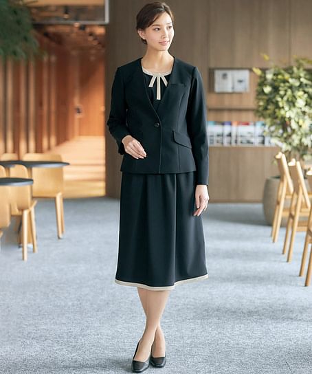 【MARY QUANT】全2色・ワンピース（ニット・七分袖・ホームウォッシャブル）