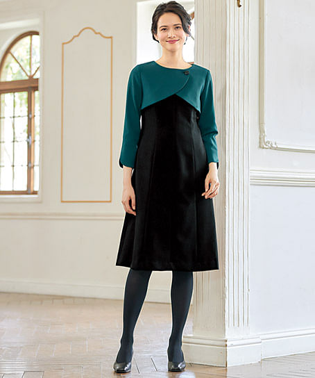 【MARY QUANT】全２色・ワンピース（ストレッチ・ウォッシャブル）
