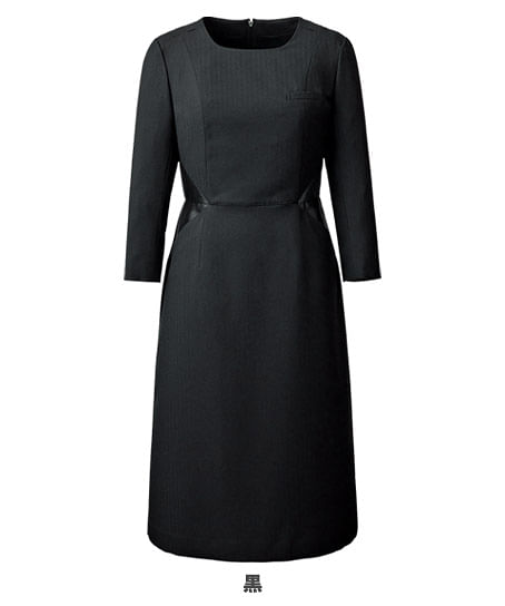 【MARY QUANT】全1色・ワンピース（七分袖・ストレッチ・ウォッシャブル）