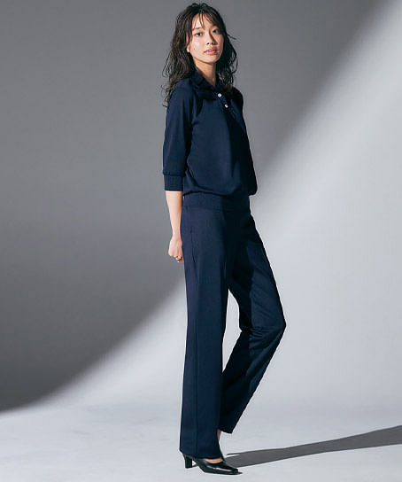 【MARY QUANT】至福のパンツ（ニット・防シワ・吸汗速乾・抗ウイルス・抗菌防臭）