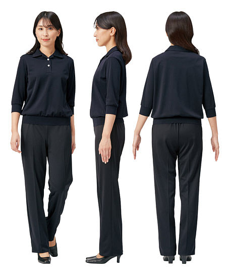 【MARY QUANT】至福のパンツ（ニット・防シワ・吸汗速乾・抗ウイルス・抗菌防臭）