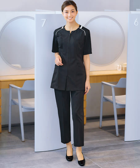 【MARY QUANT】全1色・パンツ（テーパード・ニット・帯電防止・66cm丈）