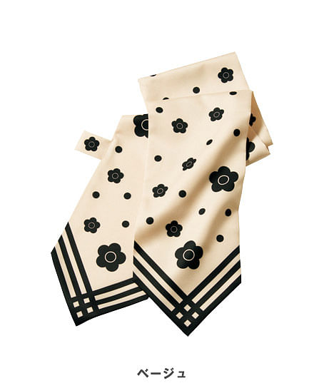 【MARY QUANT】全3色・スカーフ（14cm×123cm）