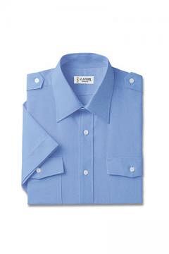 作業服・ワークユニフォームの通販の【ユニデポ 作業着】オックスフォード半袖シャツ（肩章付）
