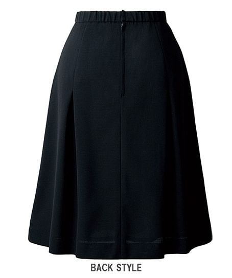 【YUKI TORII】全1色・スカート（Aライン・タック入り・ストレッチ・高通気・55cm丈）