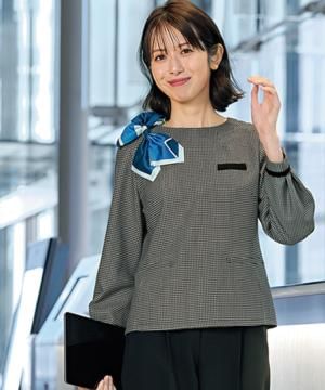 事務服・会社制服の通販の【ユニデポ 事務服】【YUKI TORII】全1色・プルオーバー（ストレッチ・エコ素材）