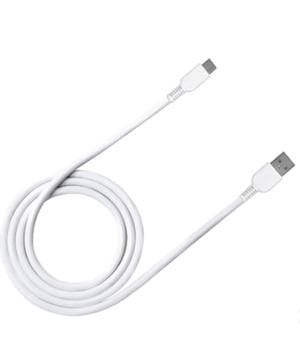 【長信ジャパン】USB-A USB-Cケーブル（ホワイト/1m）