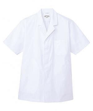 ユニフォーム・制服の通販の【ユニデポ】【全1色】白衣（半袖・抗菌防臭・メンズ）