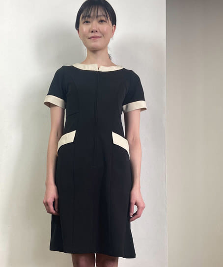 全3色 ワンピース 透け防止 制電 ストレッチ Cl 0240 エステ サロン制服の通販なら ユニデポ エステ