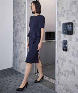 【FOLLORAISON】全2色・ワンピース（半袖・透け防止・制電・ストレッチ・制菌）