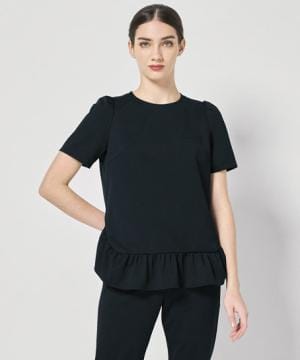 【FOLLORAISON】全2色・トップス（半袖・透け防止・制電・ストレッチ・制菌）