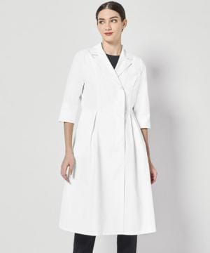 【FOLLORAISON】全1色・ドクターコート（七分袖・制電・ストレッチ・透け防止・UVカット・制菌）