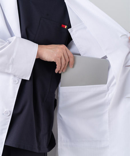 WEB限定先行販売【Dickies】メンズシングルドクターコート（ストレッチ・軽量/S～5Lサイズ）