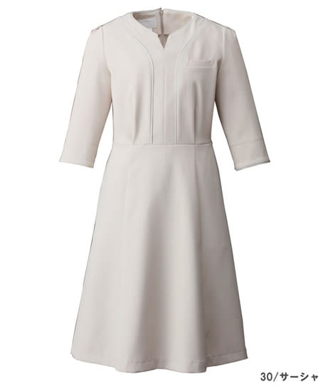 【全2色】ワンピース（6分袖）