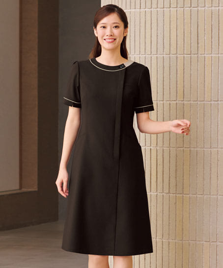 【全4色】ワンピース(ストレッチ・制電・吸汗速乾)