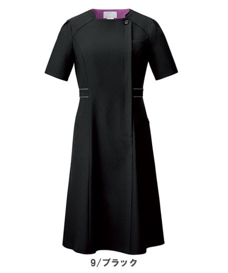 【全２色】ワンピース（ストレッチ・制電・吸汗速乾）