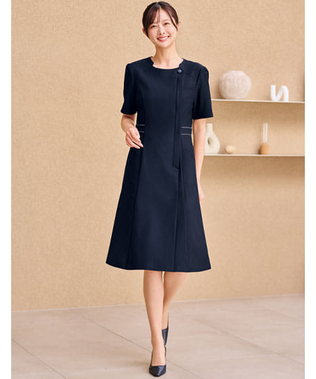 【全２色】ワンピース（ストレッチ・制電・吸汗速乾）