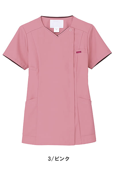 【全5色】ジップスクラブ（吸汗速乾・レディース）