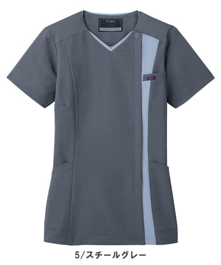 【全3色】ZiP SCRUB PREMIUM・ジップスクラブ（吸汗速乾・レディース）