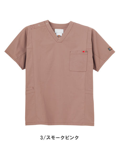 【Dickies】全5色　スクラブ（制電糸・速乾・吸汗・ストレッチ・男女兼用）