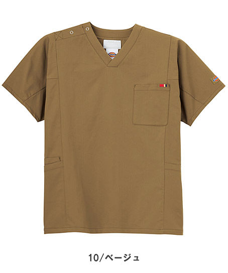 【Dickies】全4色　スクラブ（制電糸・速乾・吸汗・ストレッチ・男女兼用）