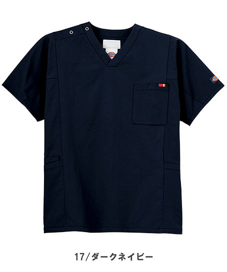 【Dickies】全4色　スクラブ（制電糸・速乾・吸汗・ストレッチ・男女兼用）