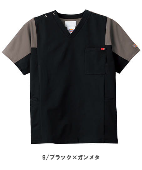 【Dickies】全2色　ディッキーズスクラブ（制電糸・速乾・吸汗・ストレッチ・男女兼用）