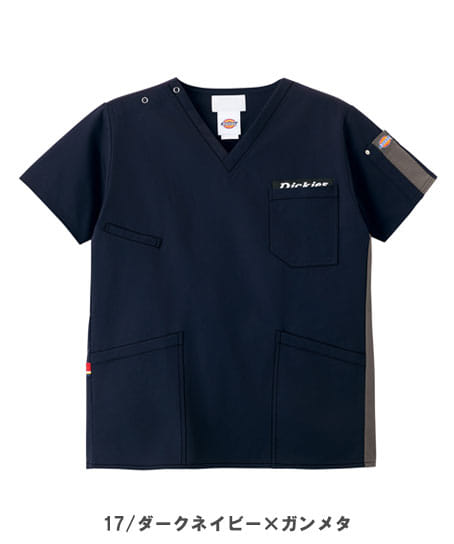 【Dickies】全3色 ディッキーズスクラブ(制電糸・速乾・吸汗・ストレッチ・男女兼用)