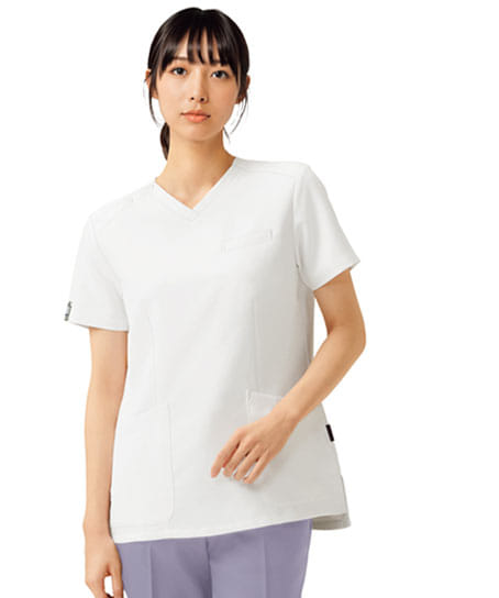 【全1色】PANTONE レディススクラブ(透け防止・吸汗・ストレッチ)