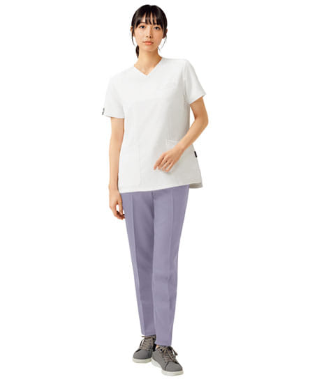 【全1色】PANTONE レディススクラブ(透け防止・吸汗・ストレッチ)