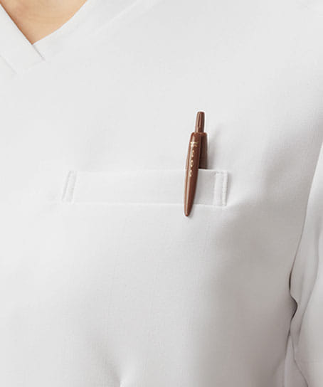 【全1色】PANTONE レディススクラブ(透け防止・吸汗・ストレッチ)