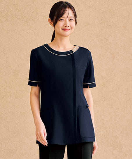 【全4色】チュニック(ストレッチ・制電・吸汗速乾)