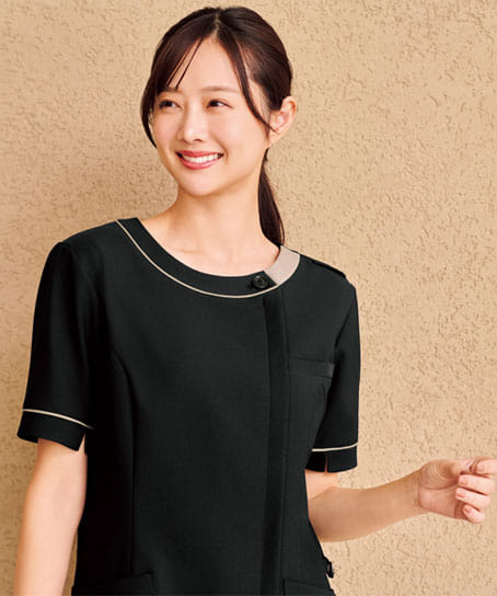 【全4色】チュニック(ストレッチ・制電・吸汗速乾)