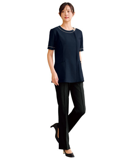 【全4色】チュニック(ストレッチ・制電・吸汗速乾)