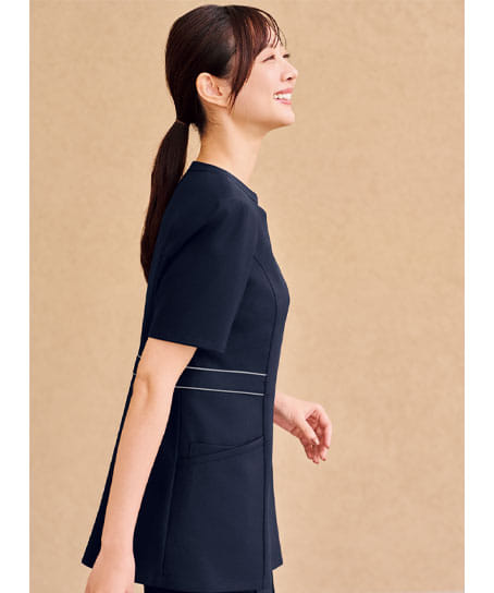 【全2色】チュニック(ストレッチ・制電・吸汗速乾)